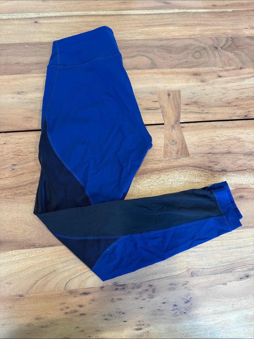 lululemon athletica Blue and Black Leggings